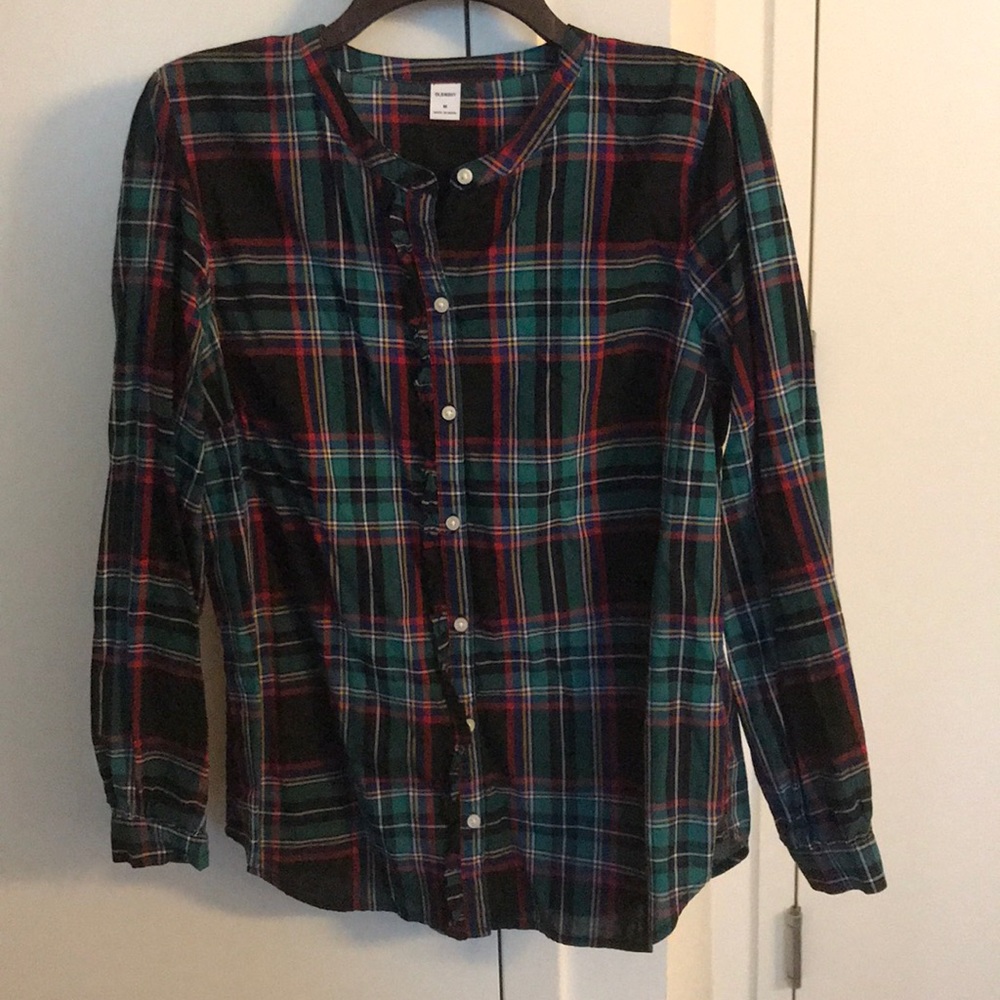 Old Navy between season cotton plaid shirt